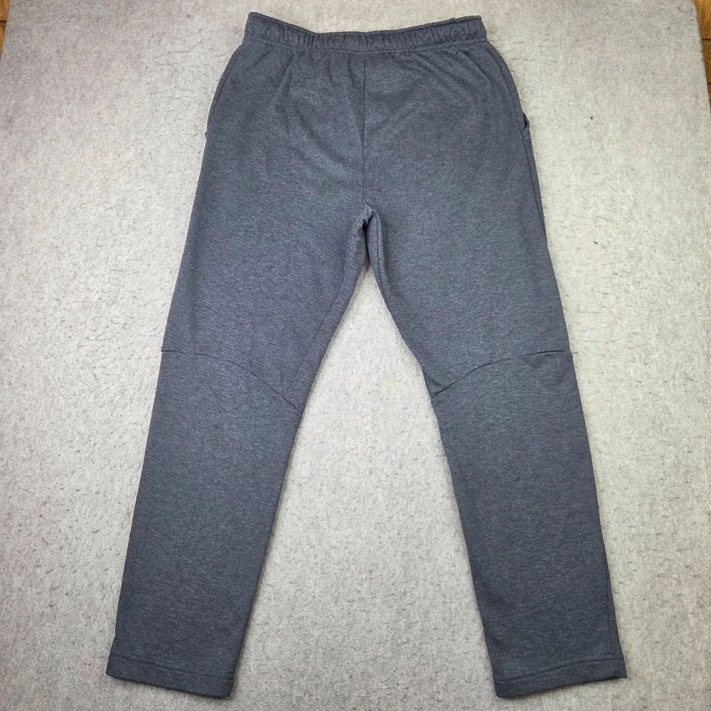 Nike Pants Mens L Gray Dri-Fit Fleece Tapered Joggers Sweatpants 860369-071